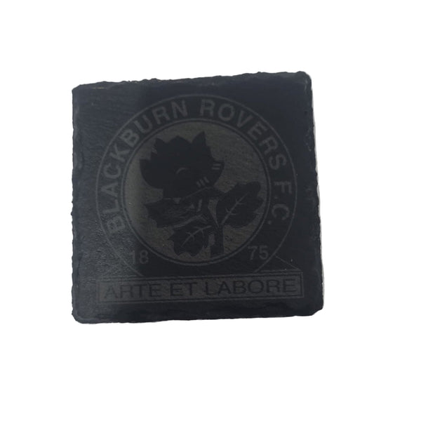 Slate Coaster with 'Blackburn Rovers FC' logo 